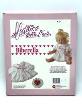 Load image into Gallery viewer, Packaging view of the pink and white doll outfit with collar and included accessory.
