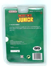 Load image into Gallery viewer, Back view of the DONKEY KONG JR game packaging with product information and barcode.

