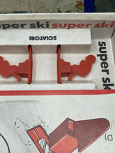 Load image into Gallery viewer, Model components for the Super Ski game with labeling present.
