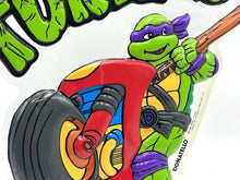 Load image into Gallery viewer, Detail shot of Leonardo character holding weapon in cartoon style.
