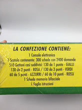 Load image into Gallery viewer, Detail of the vintage soccer electronic quiz game box design from the 1990s
