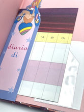 Load image into Gallery viewer, Close-up of the spine of the 1997 Sky Dancers diary highlighting its well-preserved condition.

