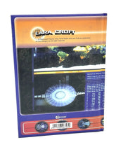 Load image into Gallery viewer, Back cover of the 2001 Tomb Raider diary with barcode and design.
