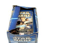 Load image into Gallery viewer, Star Wars Episode II Merlin sticker album 2002 open box view showcasing contents.
