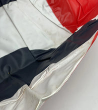 Load image into Gallery viewer, Close-up of striped red, white, and navy fabric on the Danguard Ace inflatable
