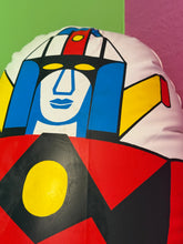 Load image into Gallery viewer, Danguard Ace Jumbo Machinder close-up detail of the face design with colorful patterns.
