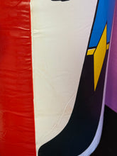 Load image into Gallery viewer, Danguard Ace Jumbo Machinder side view highlighting the colorful inflatable with graphic design.

