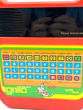 Load image into Gallery viewer, Grillo Parlante close-up of keyboard and speaker with colorful keys.
