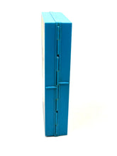 Load image into Gallery viewer, Side view of blue rectangular Mighty Atom cube with vertical lines
