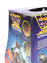 Load image into Gallery viewer, Detail close-up of Gormongus packaging highlighting illustrated graphics and text descriptions.
