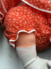 Load image into Gallery viewer, Detail of Fiba Chou Chou Rosebonbon Magnum doll's baby leg with ruffled hem.
