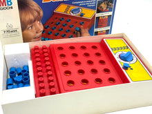 Load image into Gallery viewer, Detail view of playing pieces and timer from Vintage 1981 Numbers Up game.
