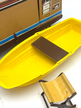 Load image into Gallery viewer, Detail of yellow boat with an attached seat
