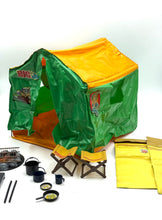 Load image into Gallery viewer, Lifestyle shot of the Big Jim Camping Tent with included accessories
