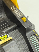 Load image into Gallery viewer, 1979 Mattel Big Jim Yellow Rescue Helicopter side panel detail with control markings.
