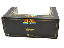 Load image into Gallery viewer, Back view of BBurago Jaguar SS 100 (1937) die-cast model in packaging
