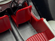 Load image into Gallery viewer, Interior detail of BBurago Jaguar SS 100 (1937) highlighting red seats and floor
