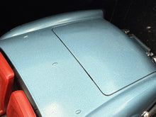 Load image into Gallery viewer, Close-up of the blue surface with smooth texture and slight scratches.
