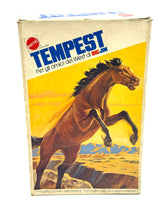 Load image into Gallery viewer, Original box of 1970s Mattel Big Jim West Horse Tempest with visible wear
