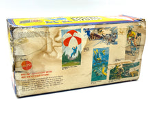 Load image into Gallery viewer, Packaging view of the Big Jim Adventure Set with text logo and vintage design
