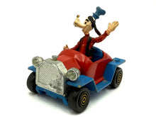 Load image into Gallery viewer, Front view of Politoys W5 Walt Disney Goofy Car showing Goofy figure and open top.
