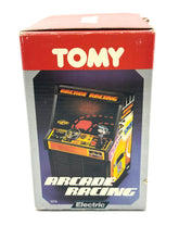 Load image into Gallery viewer, Contents of Tomy Daring Driver Arcade Racing 1980s tabletop game displayed.

