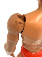 Load image into Gallery viewer, Back view of Mattel Big Jim Karate action figure wearing red underwear.
