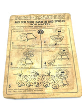 Carica l'immagine nel visualizzatore di Gallery, Instruction sheet for the Mattel Thing Maker Mini Dragon Pack featuring instructional graphics.
