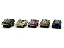 Carica l'immagine nel visualizzatore di Gallery, Original 1985 Micro Machines Hot Rod Collection front view showcasing five miniature cars.
