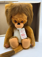 Load image into Gallery viewer, Betsy Belle plush lion toy front view showcasing big eyes and soft fur.

