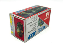Load image into Gallery viewer, Back view of the Jeep Renegade Golden Eagle packaging with toy specifications.

