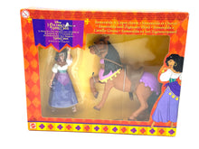 Carica l'immagine nel visualizzatore di Gallery, Mattel Disney Esmeralda &amp; Gypsy Horse packaging front view with colorful design.
