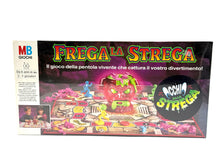 Load image into Gallery viewer, Frega la Strega board game box front view with colorful graphics and brand logo.
