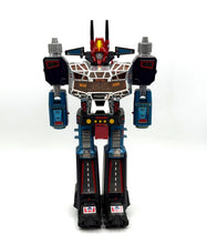 Load image into Gallery viewer, Takara Diaclone Robot Base front view showcasing articulated limbs and colorful accents.
