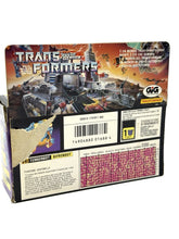 Carica l'immagine nel visualizzatore di Gallery, Transformers Bifronbot D-81 – back view of the box featuring a torn label area.
