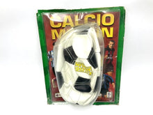 Load image into Gallery viewer, Vintage Calcio Merlin sticker album front view with soccer ball and packaging details.
