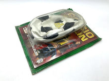 Load image into Gallery viewer, Side view of the Vintage Calcio Merlin sticker album showcasing the soccer ball design.
