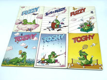Carica l'immagine nel visualizzatore di Gallery, Merito Toghy-Fuzzy notebook set showing various colorful covers with cartoon characters.
