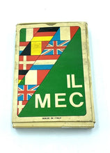 Carica l'immagine nel visualizzatore di Gallery, Vintage Gioco Di Carte Il MEC front view showcasing various flags with a gold border.
