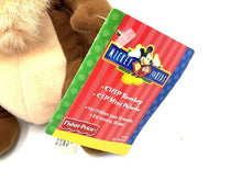 Load image into Gallery viewer, Lifestyle shot of Vintage Disney plush Chip next to ruler, measuring height.
