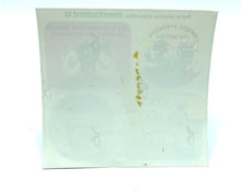 Carica l'immagine nel visualizzatore di Gallery, Vintage Mentadent sticker sheet with minimalist design and gold text on a white background.
