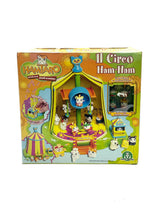 Carica l'immagine nel visualizzatore di Gallery, Hamtaro Circus set packaging featuring colorful toy set with multiple characters.
