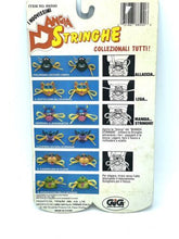 Load image into Gallery viewer, 1987 bow biters shades back view showing toy shoe instructions with graphics in blue, yellow, and black.
