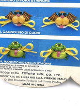 Load image into Gallery viewer, 1987 bow biters shades close-up detail of toy shoe highlighting character features and bright colors.
