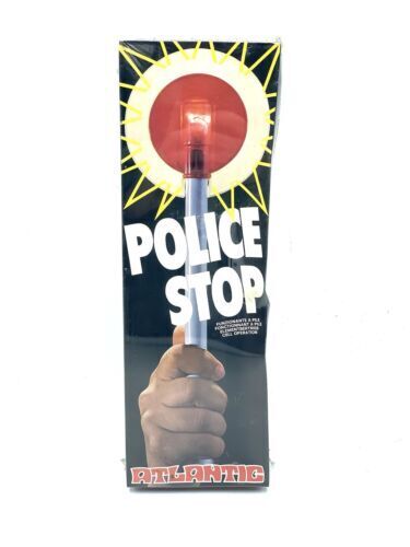 VINTAGE TOY ATLANTIC POLICE STOP PALETTA VIGILE POLIZIA GIOCATTOLO SIGILLATO# I