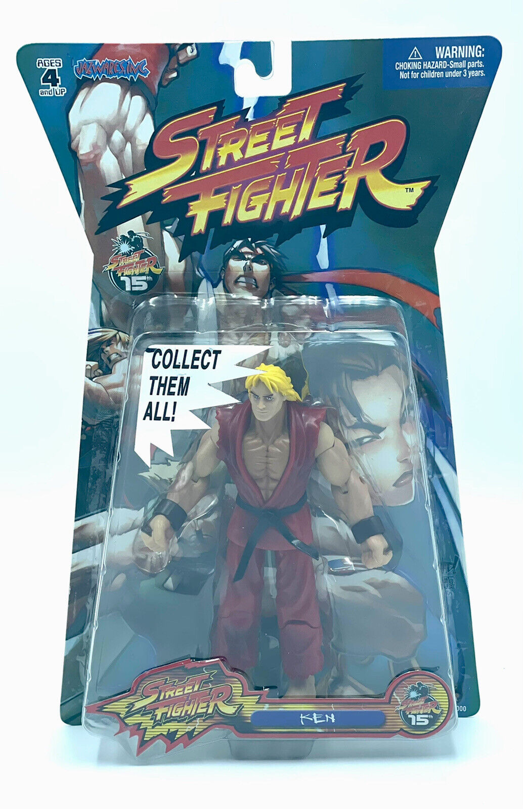 STREET FIGHTER - KEN Player 1 Jazwares 15th Anniversary  New Old Stock Sealed#GF