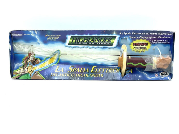 VINTAGE HIGHLANDER THE  Sword of Quentin MacLeod ELECTRONIC TOY # NOC PX