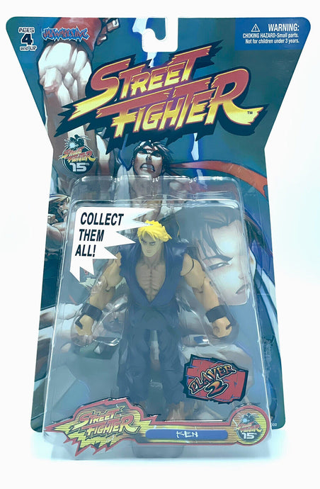 STREET FIGHTER - KEN Player 2 Jazwares 15th Anniversary  New Old Stock Sealed#GF