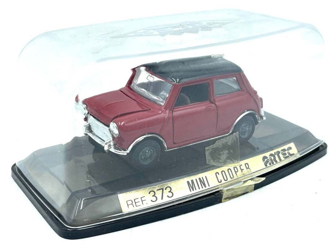 Vintage PILEN ARTEC 373 Mini Cooper Bordeaux Black Roof 1/43 New Old Stock #AQ