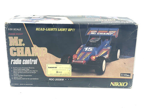 RARE VINTAGE NIKKO RADIO CONTROLLED RC  FRAME BUGGY MR CHAMP 1/20  # OG
